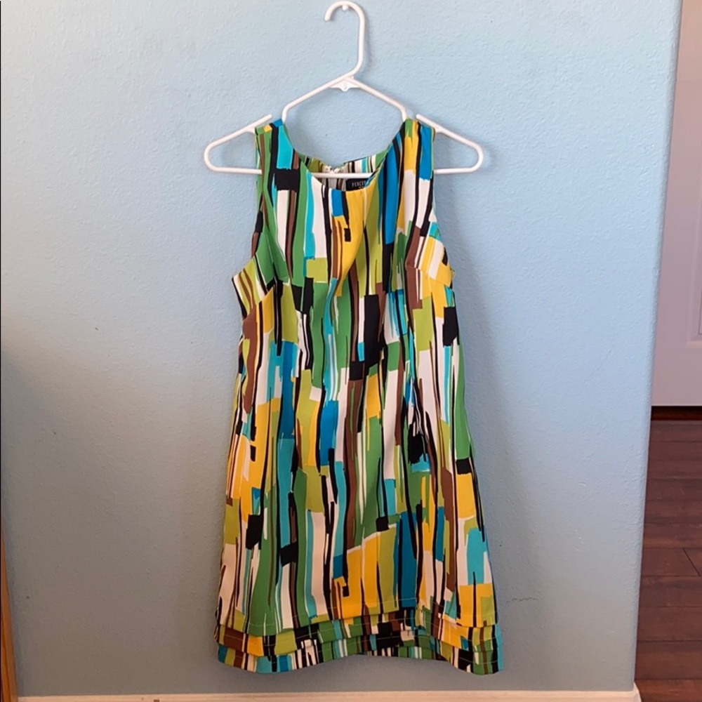 colorful but professional dress